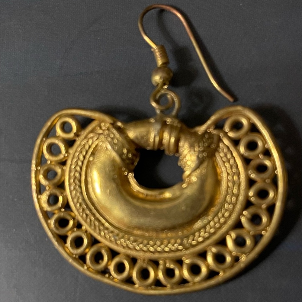 African gold plated earrings! Great gift!!